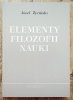 Józef Życiński Elementy filozofii nauki